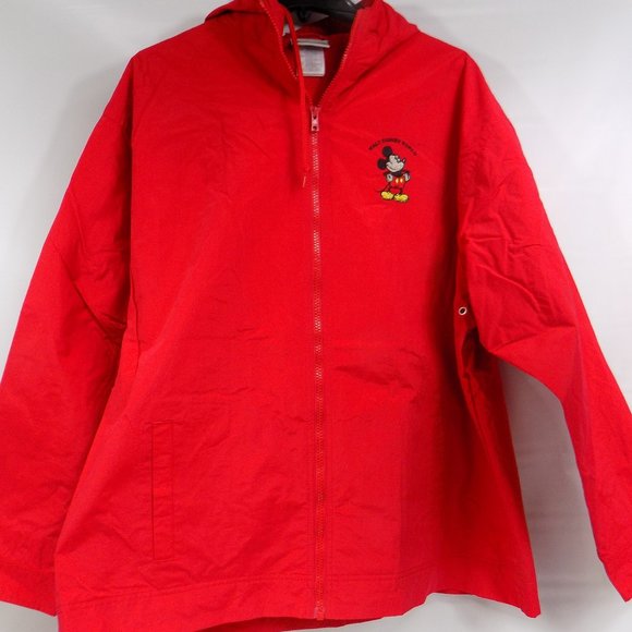 Disney Jackets & Blazers - Walt Disney World Mickey Mouse Embroidered Hooded Windbreaker Size XL